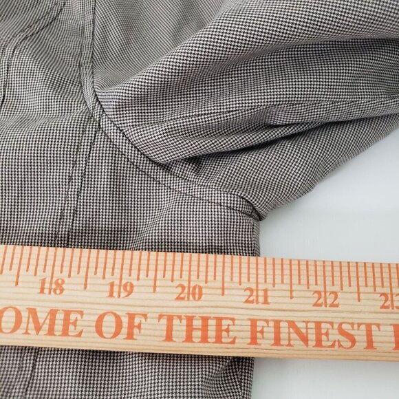 Ted Baker Endurance Trench Coat Mens Size 38 Micro Houndstooth Cotton Blend - Picture 16 of 16